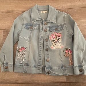 Girls Embroidered Jean Jacket size 6
